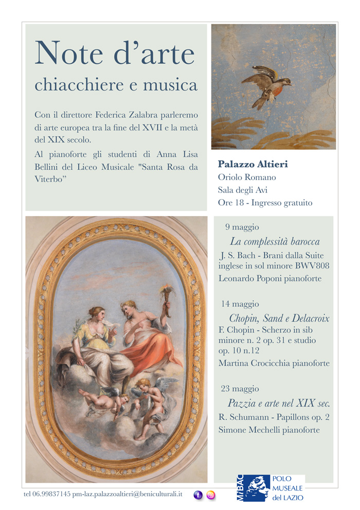 Scopri di più sull'articolo Note d’arte – Palazzo Altieri – 9-14-23 maggio
