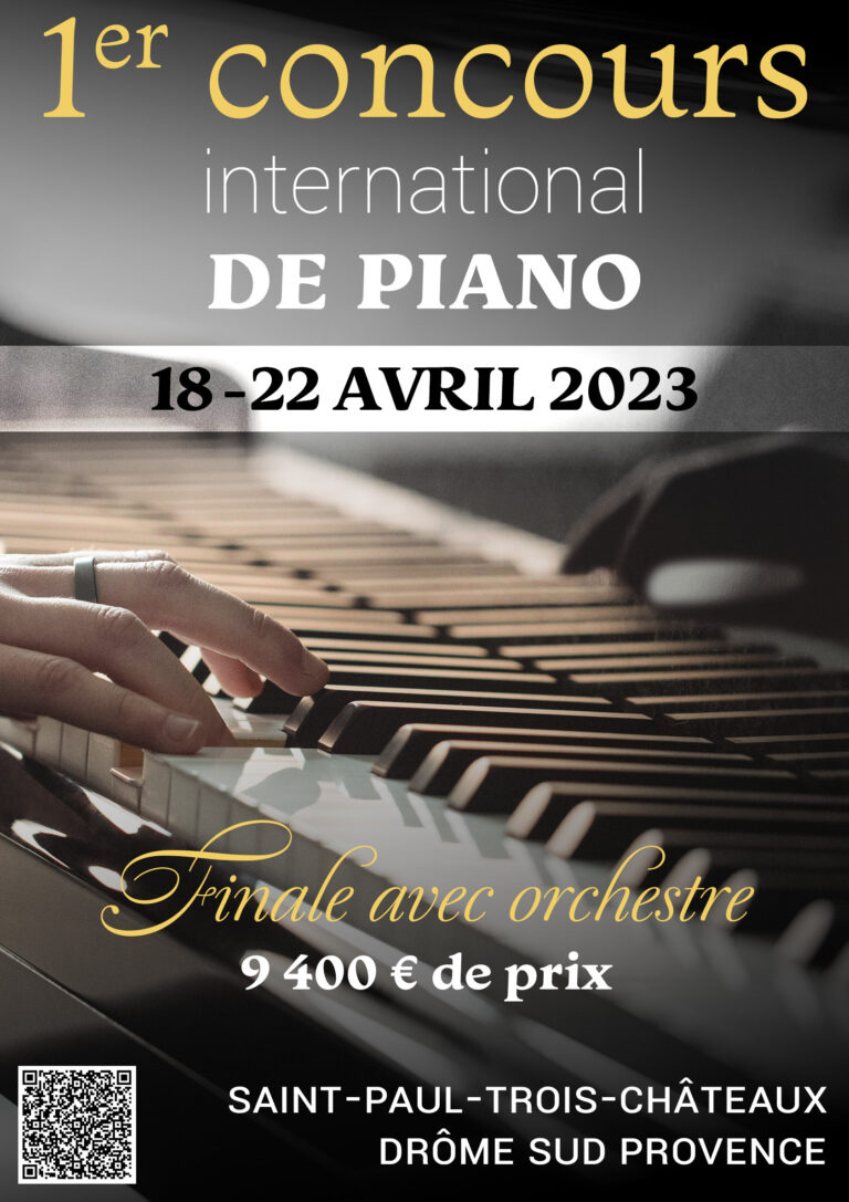 Scopri di più sull'articolo Componente della Giuria -1er Concours International de piano de Saint Paul Trois Château