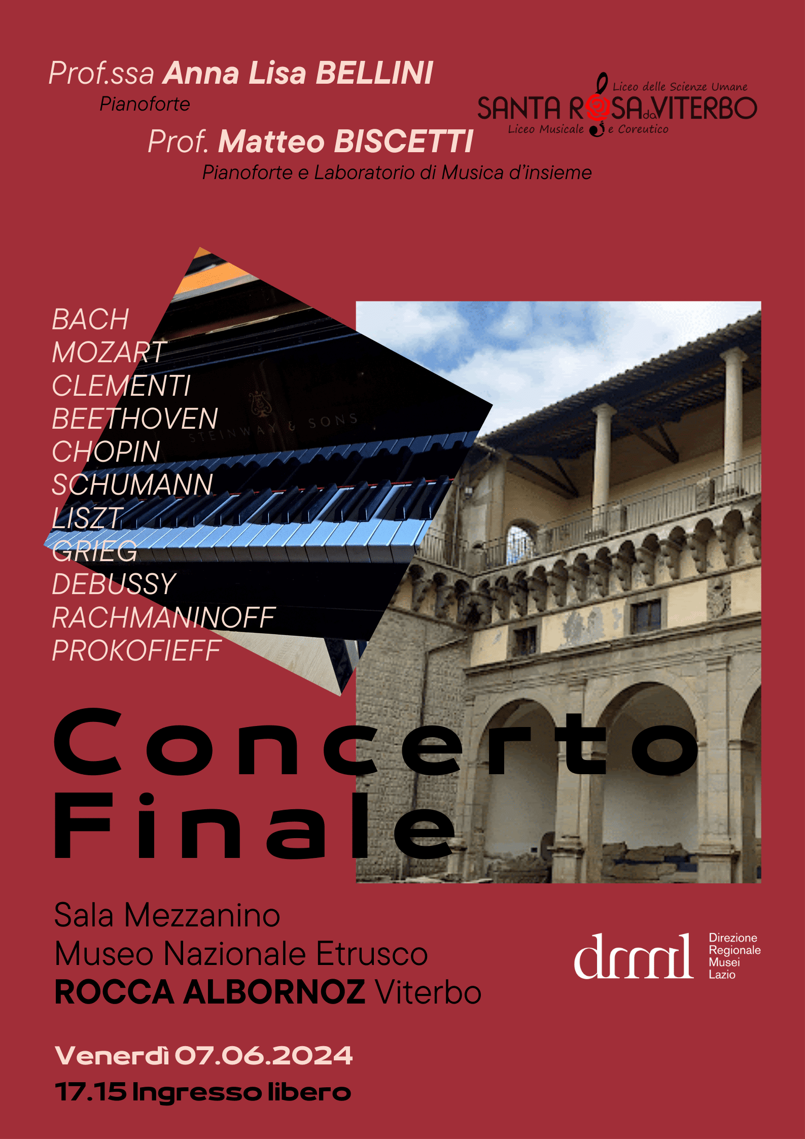 Scopri di più sull'articolo Venerdì 7 giugno 2024 – Rocca Albornoz – VITERBO