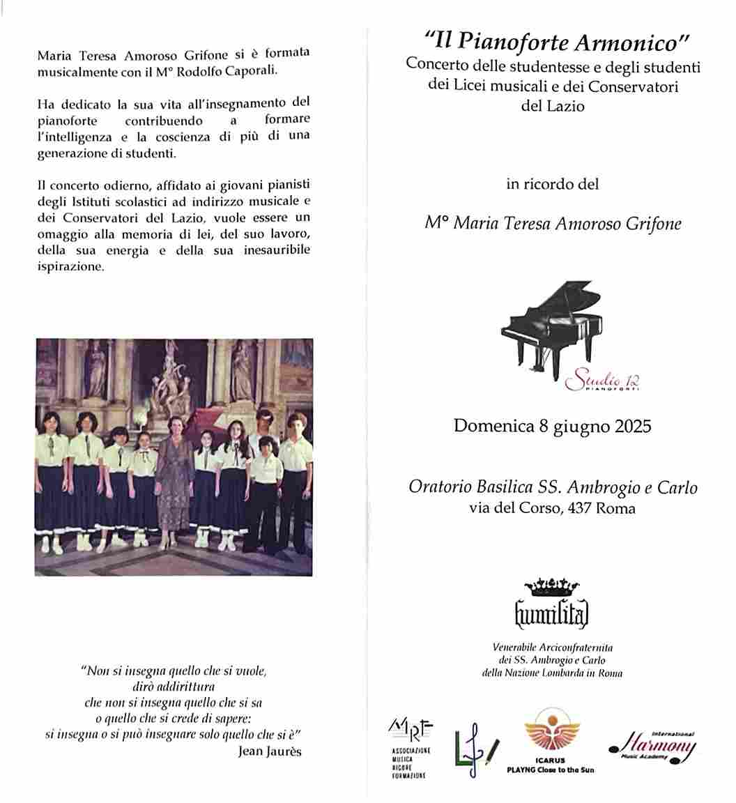 Scopri di più sull'articolo Domenica 8 giugno 2025 Oratorio Basilica SS. Ambrogio e Carlo – ROMA